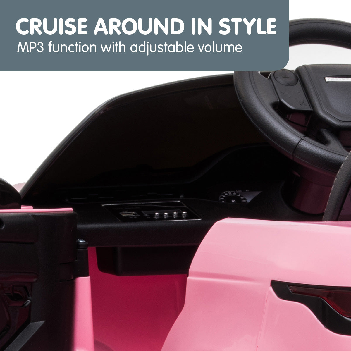 NNEDPE Land Rover Licensed Kids Electric Ride On Car Remote Control - Pink