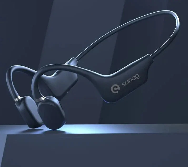True Bone Conduction Earphone Open Ear Wireless Sport Headphones - Blue - image 2
