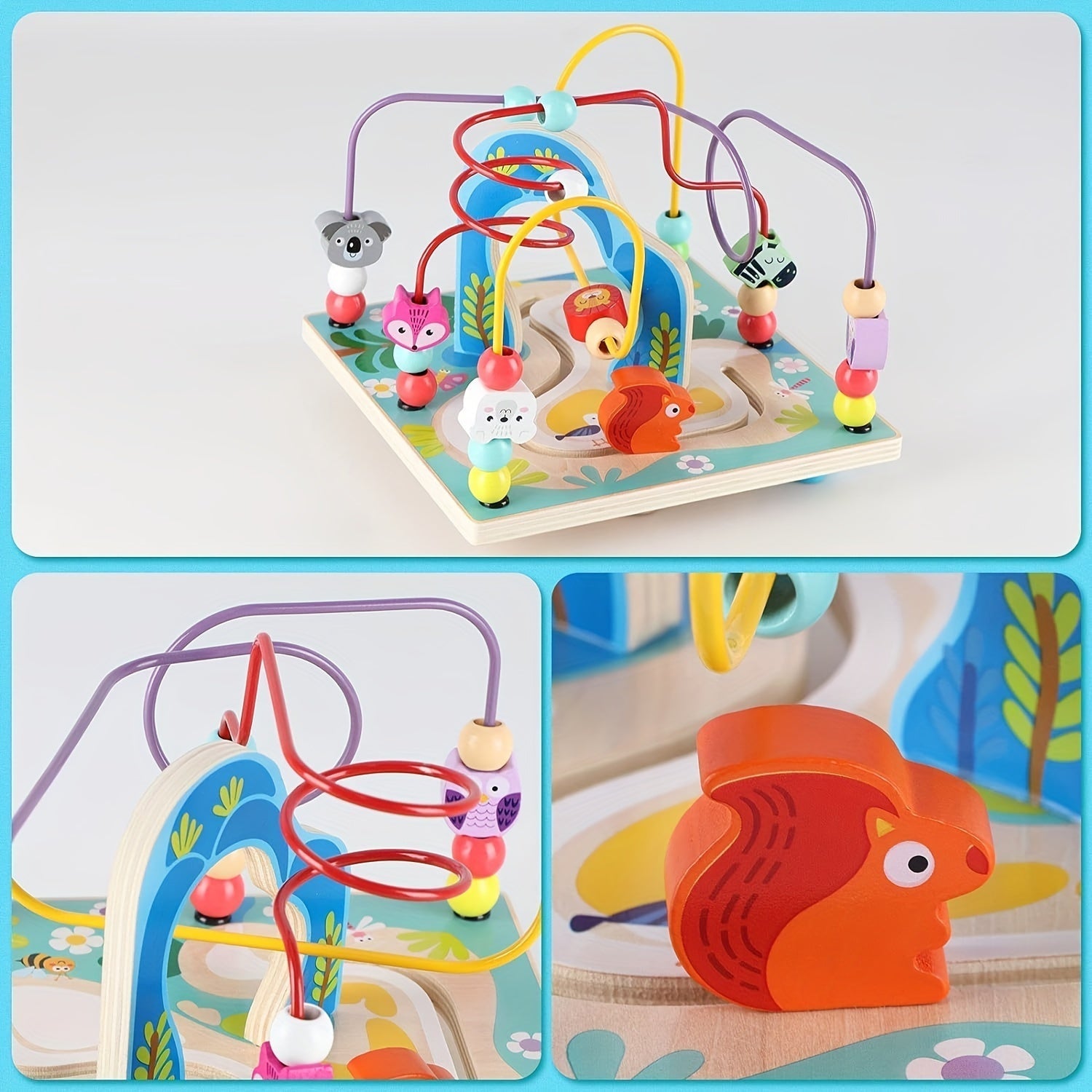 Wooden Activity Cube Educational Toy for Toddlers - image 3