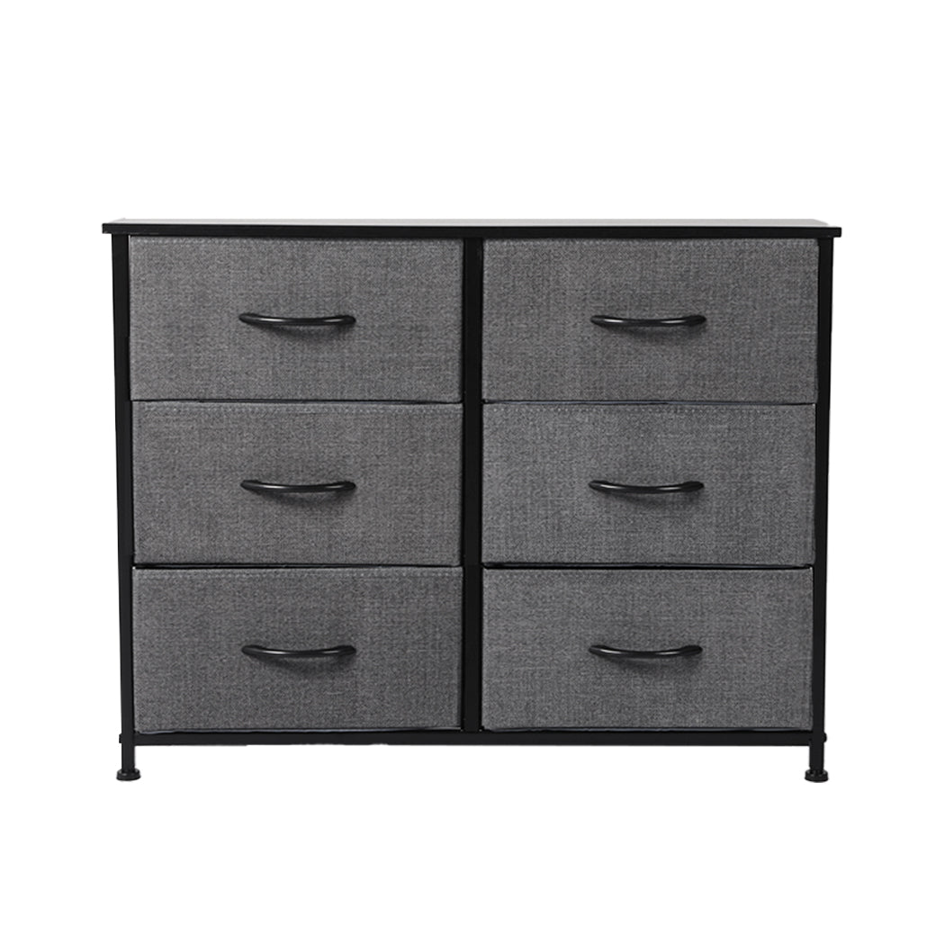 Levede Storage Cabinet Tower Chest Dark Grey-0