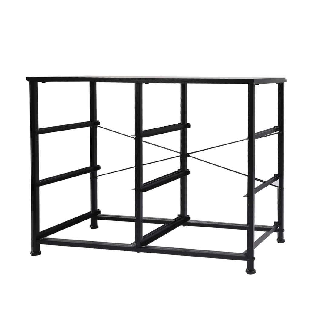 Levede Storage Cabinet Tower Chest Dark Grey-2