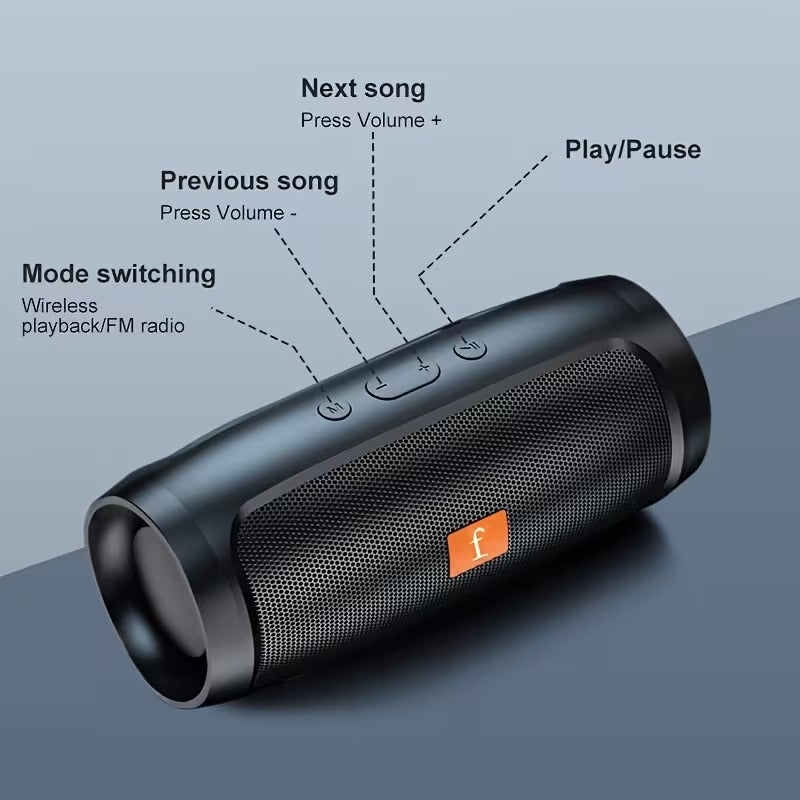 NNETM Wireless Speaker Dual Subwoofer Home Car
