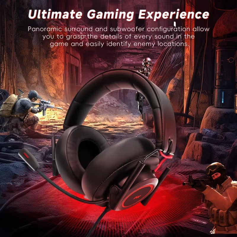 Gaming Headset with Mic Wired Over-Ear - image 2