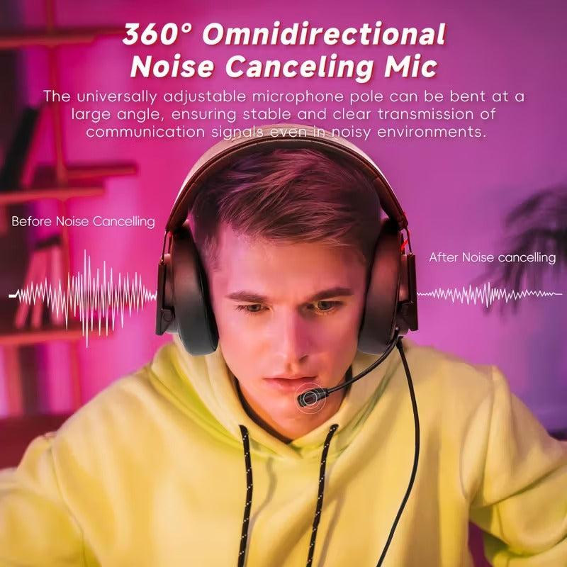 Gaming Headset with Mic Wired Over-Ear - image 3