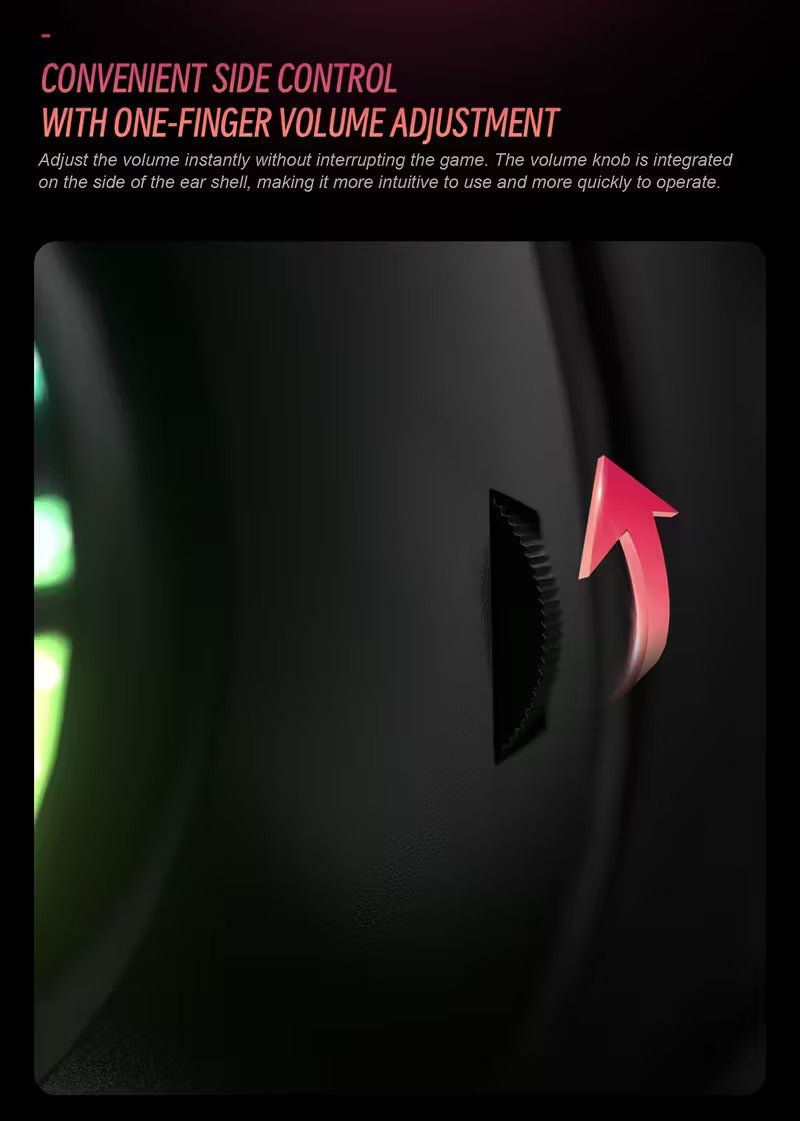 Surround Bass Gaming Headphones with LED and Mic - image 4