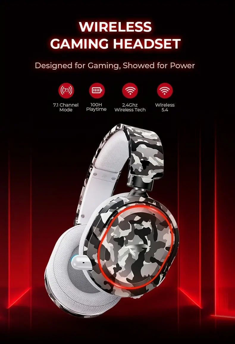 Wireless Gaming Headset with Surround RGB Noise Reduction Mic - image 4