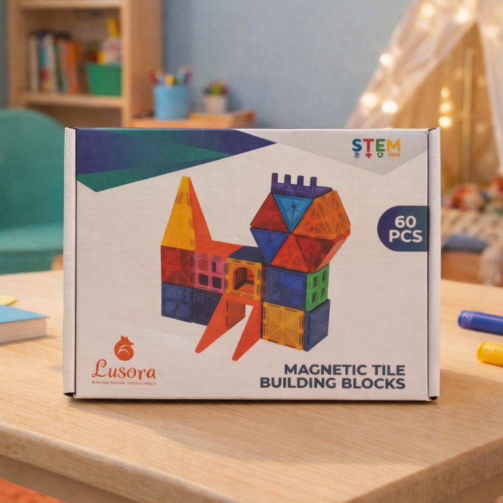 Magnetic Tiles 60pcs Set - image 5