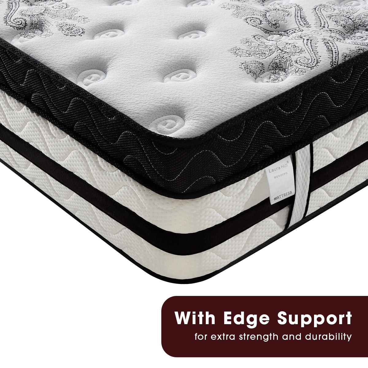 Laura Hill King Mattress with Euro Top - 34cm - image 2