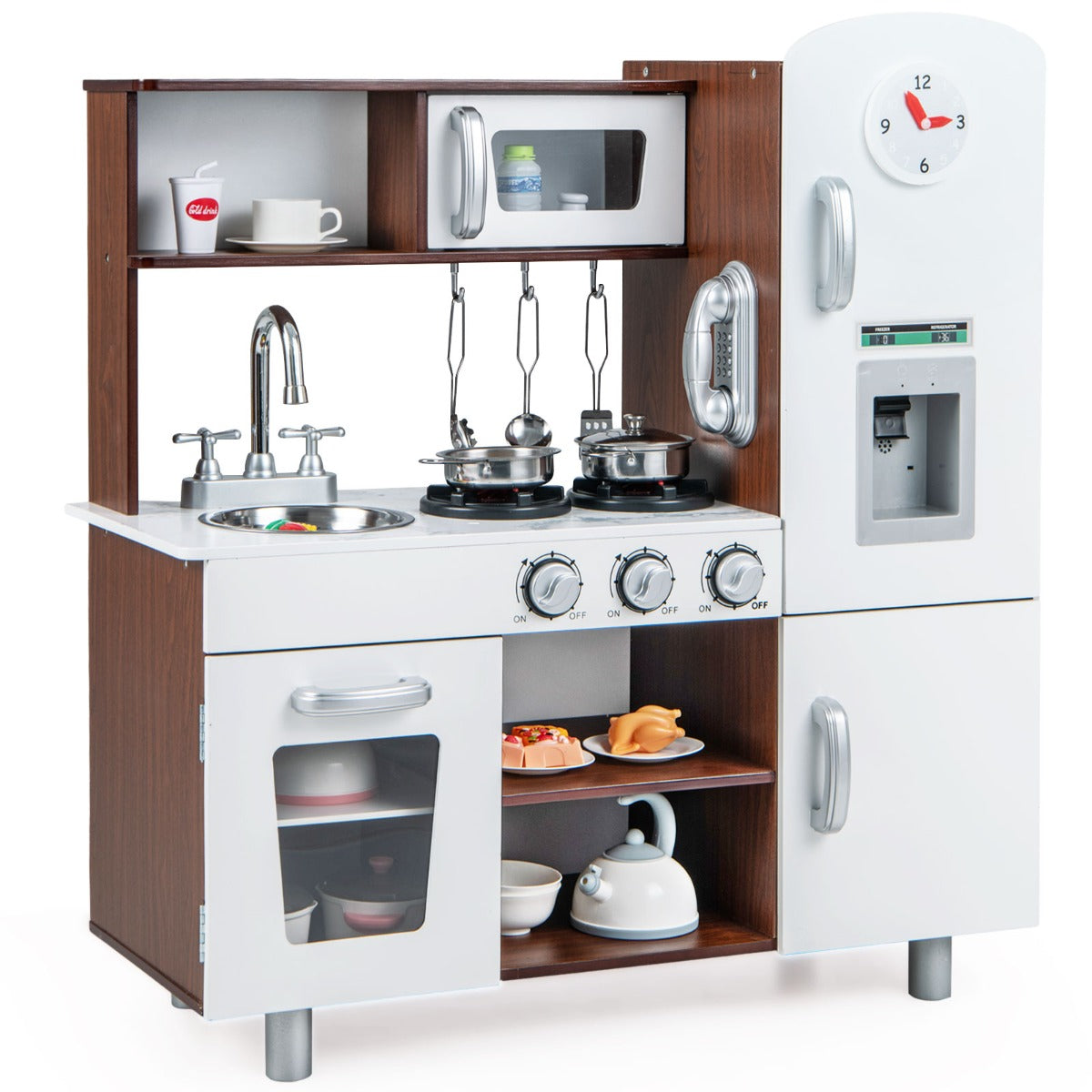 Pretend Play Kitchen Toy with Realistic Sounds and Lights - image 2