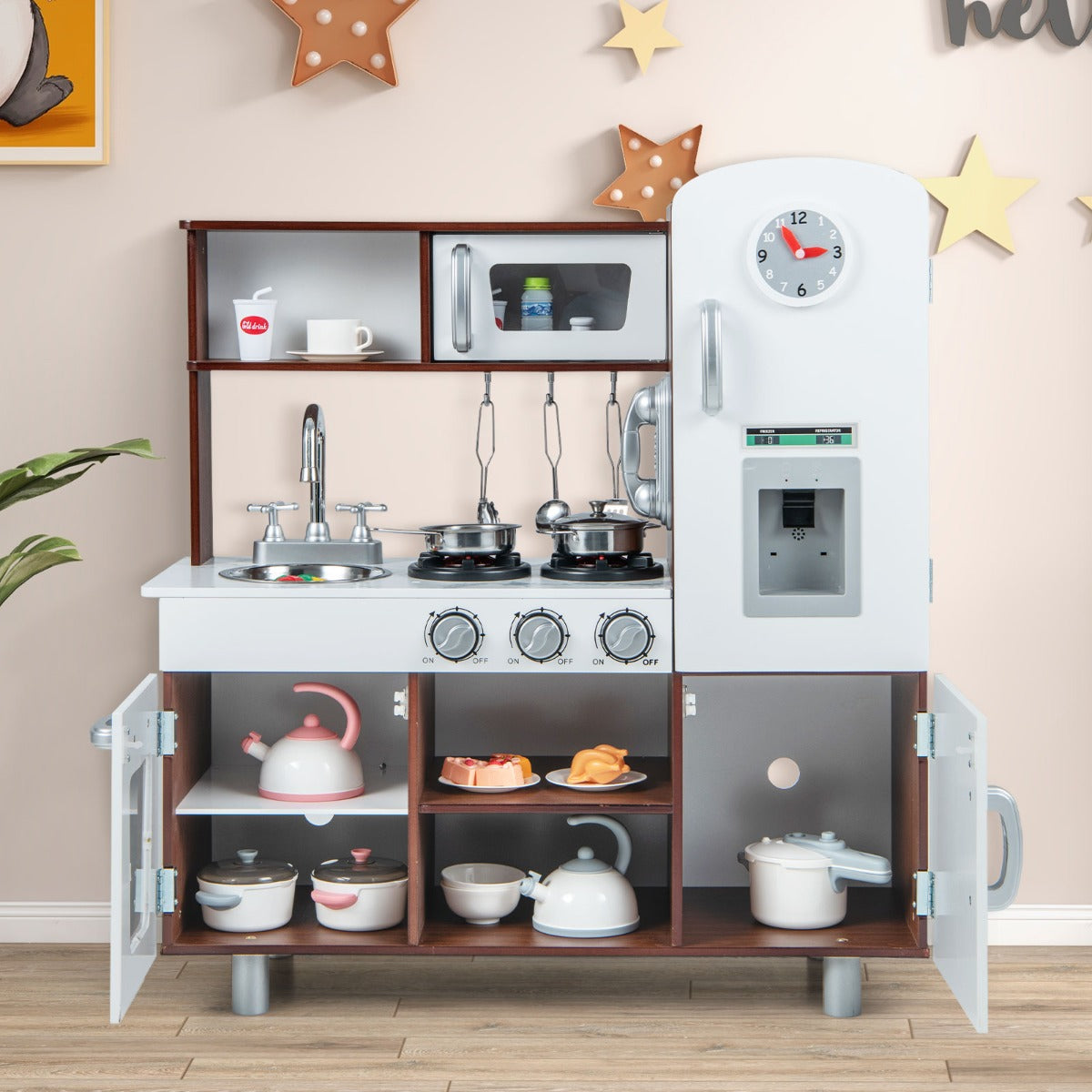 Pretend Play Kitchen Toy with Realistic Sounds and Lights - image 5
