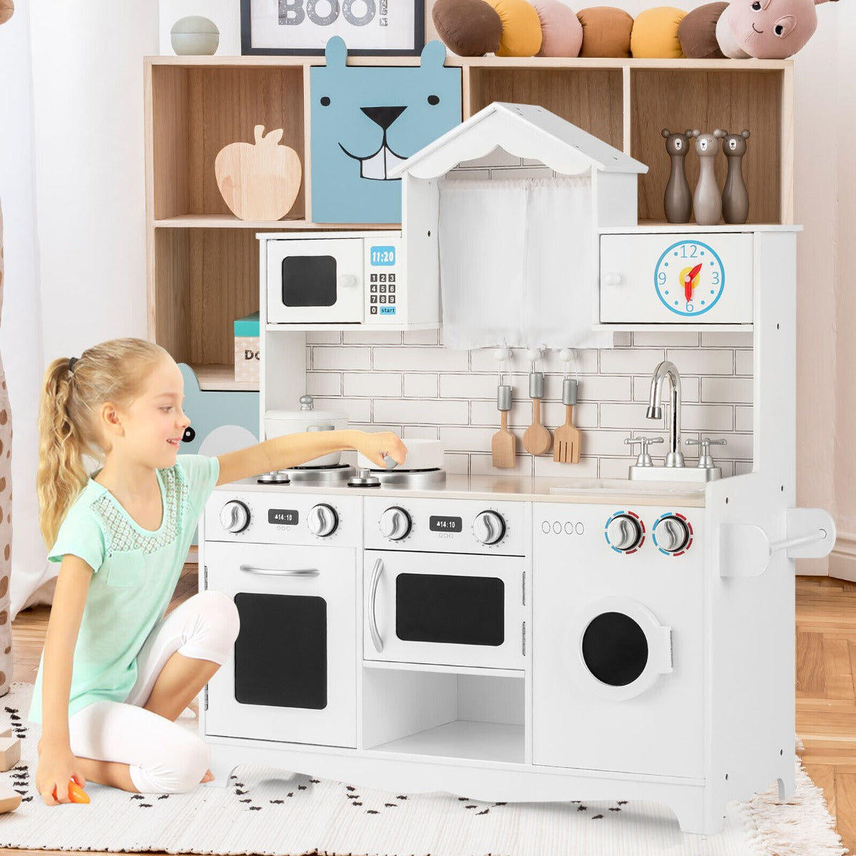 Pretend Kitchen Toys with Washing Machine - image 3