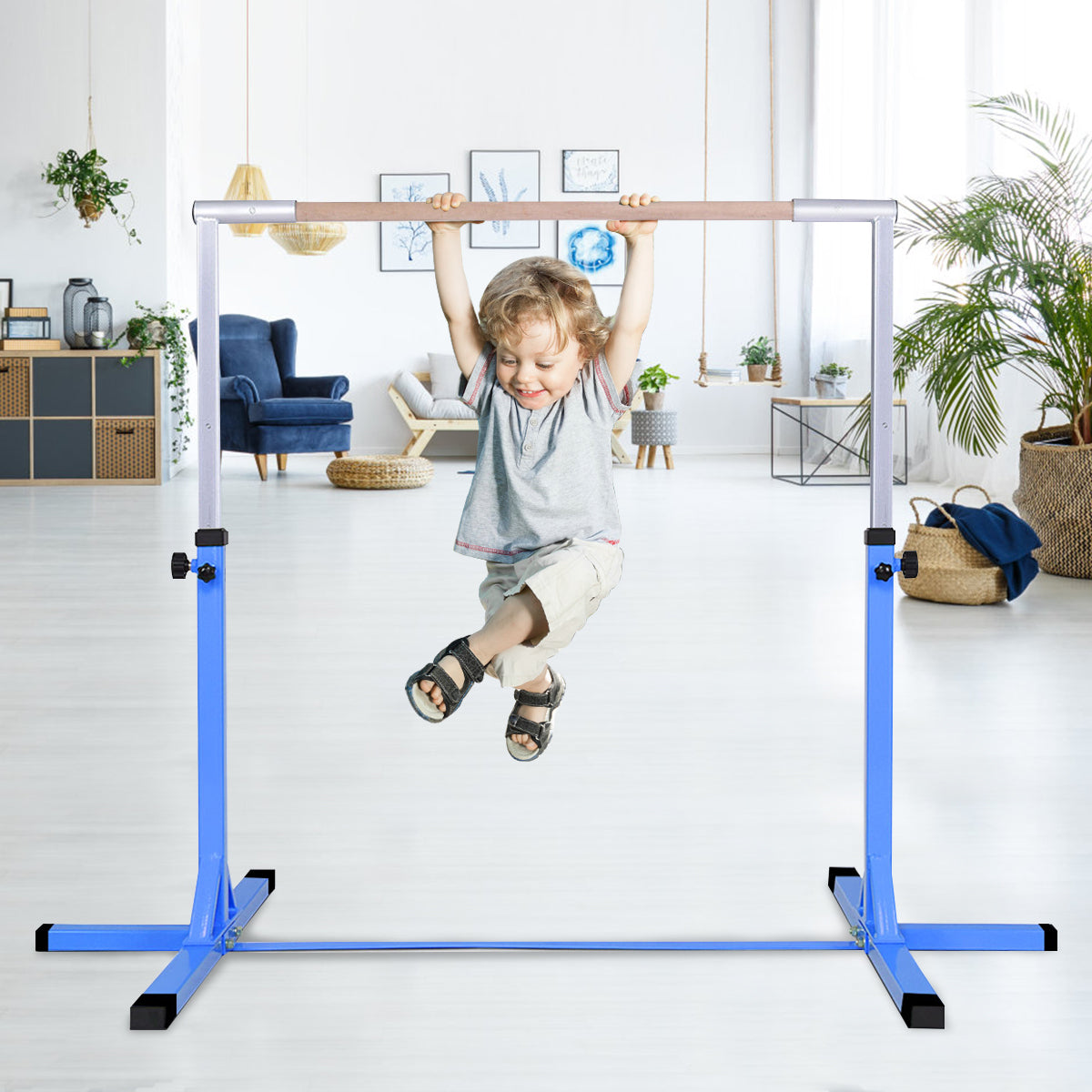 Gymnastics Training Bar with Non-slipping Rubber Pads for Indoor - image 2