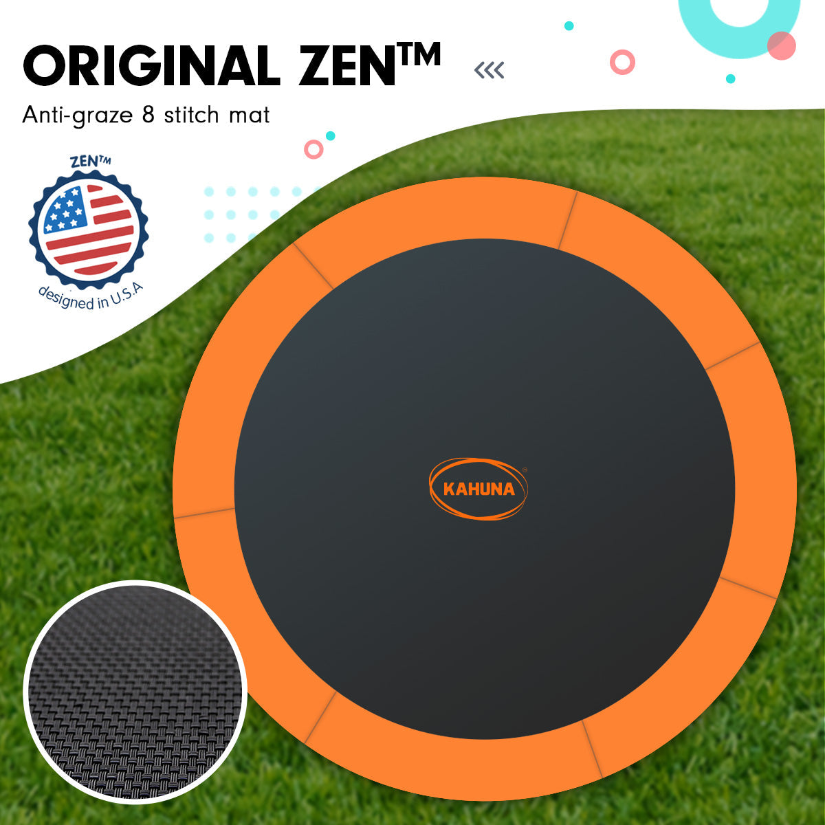 NNEDPE Kahuna Trampoline 14 ft with  Roof- orange